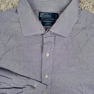 Polo Ralph Lauren Button Up Shirt Long Sleeve Cotton 16 32/33 Regent Classic